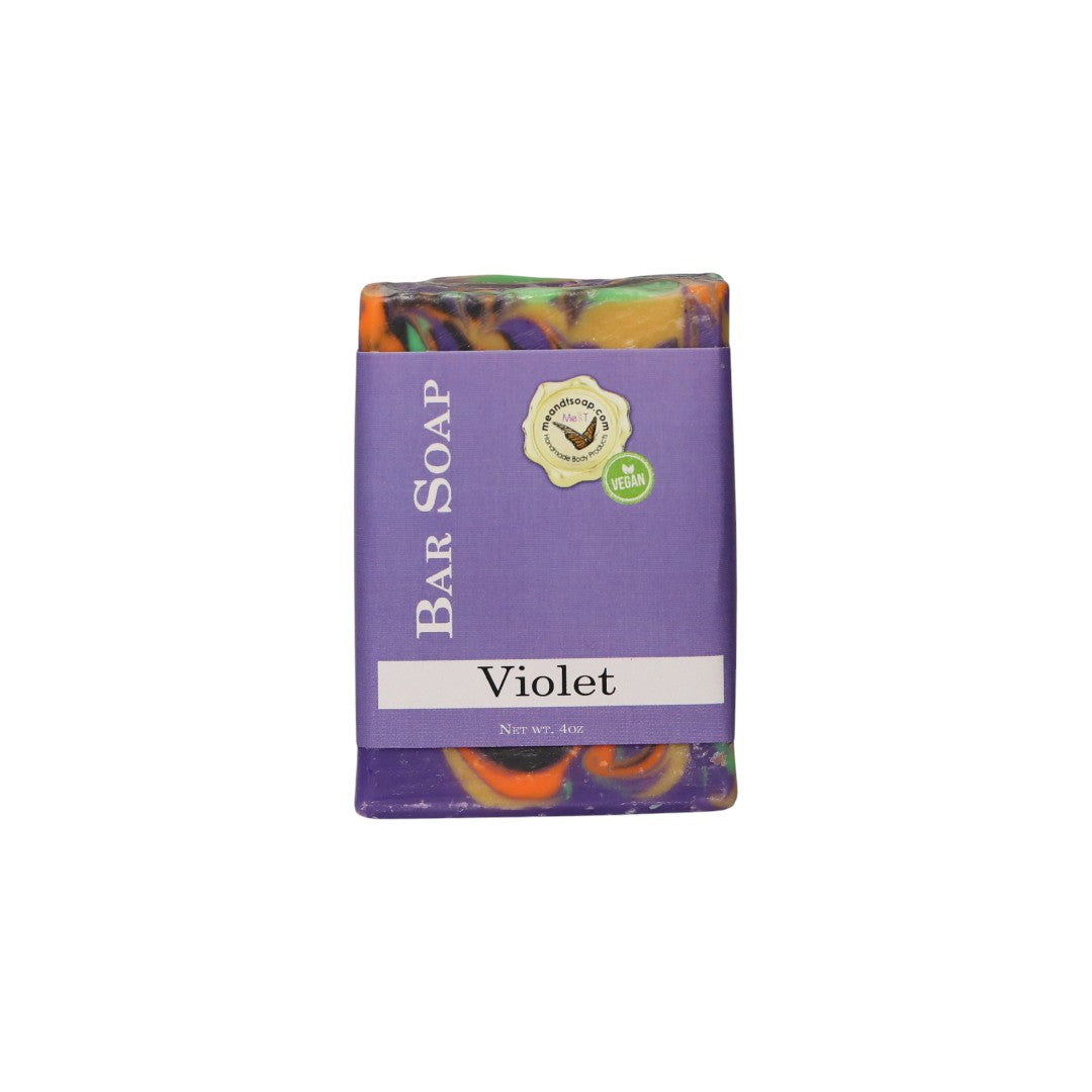 Violet Bar Soap Wrapped